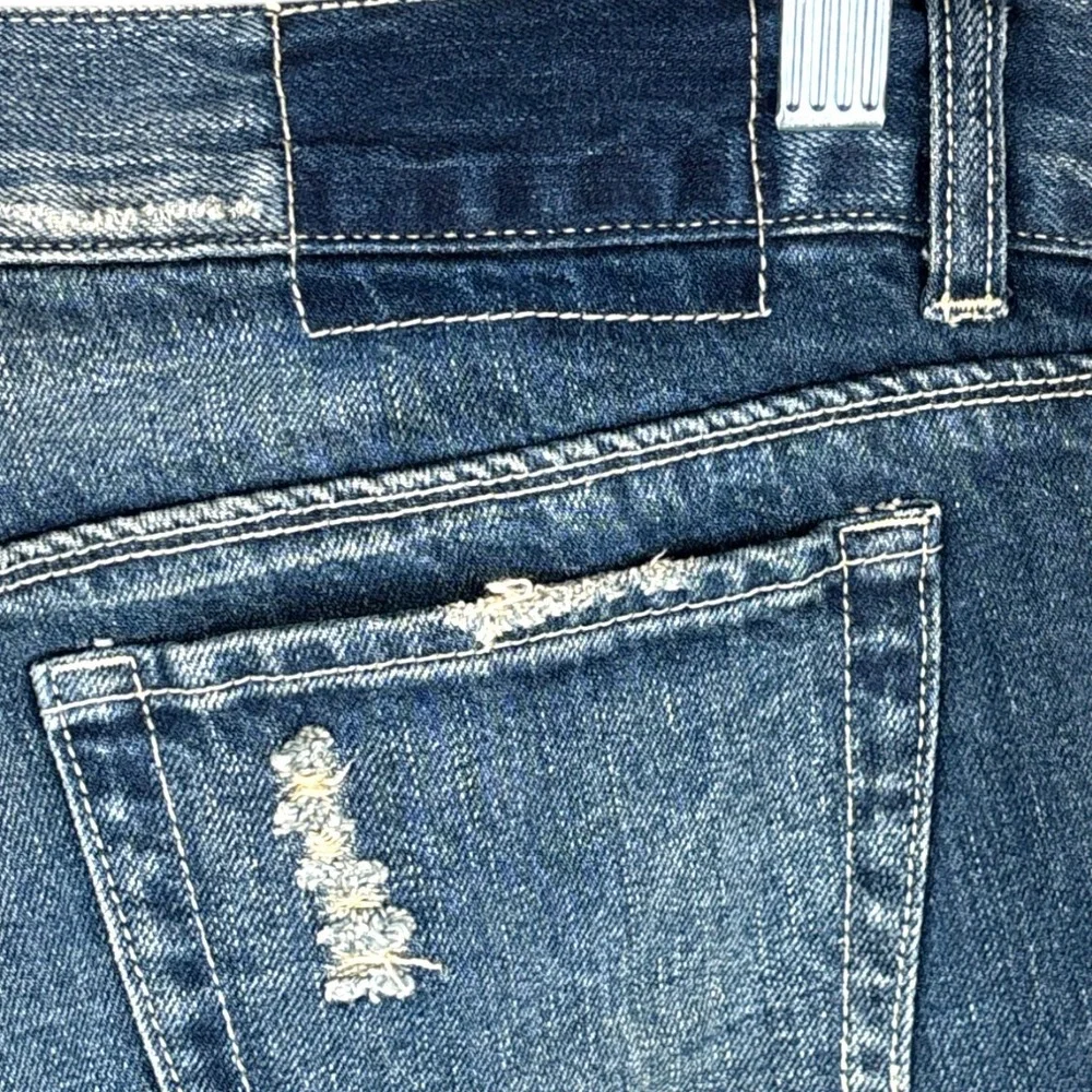 Vintage 90s Men's Guess Distressed Ripped Denim Straight Leg Jeans‎ 32/33